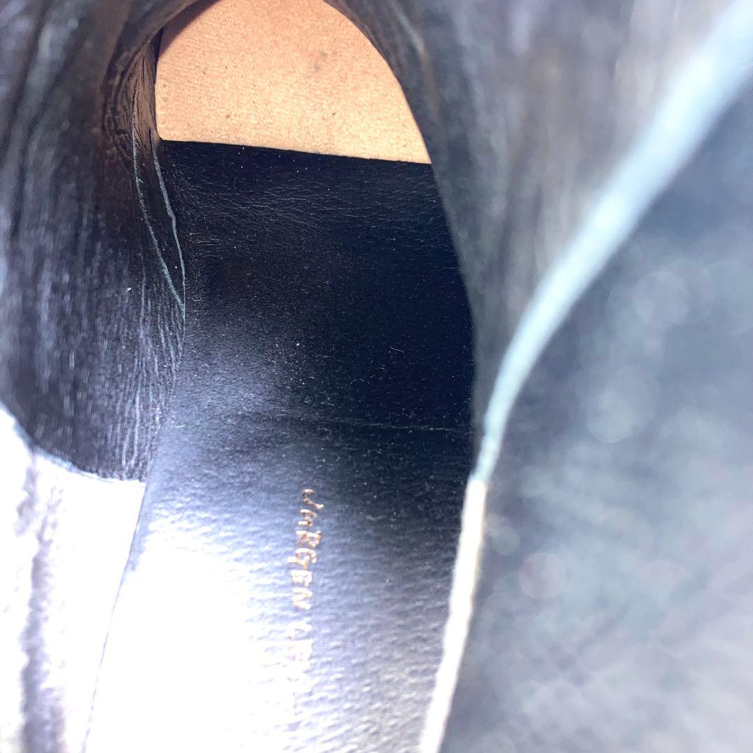 『美品』ヨーガンレール サイドゴアブーツ ショートブーツ ブラック レザー　黒