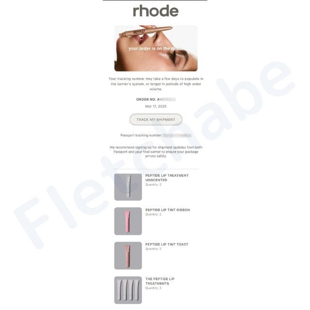 【正規品】rhode skinリップ ティント toast & ribbon