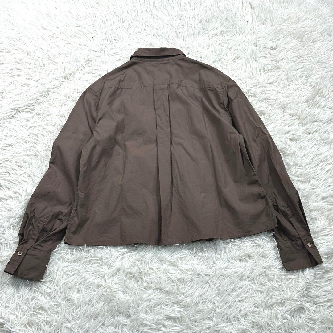 CABan コットンシルクタイプライター ランダムダックシャツ ブラウン