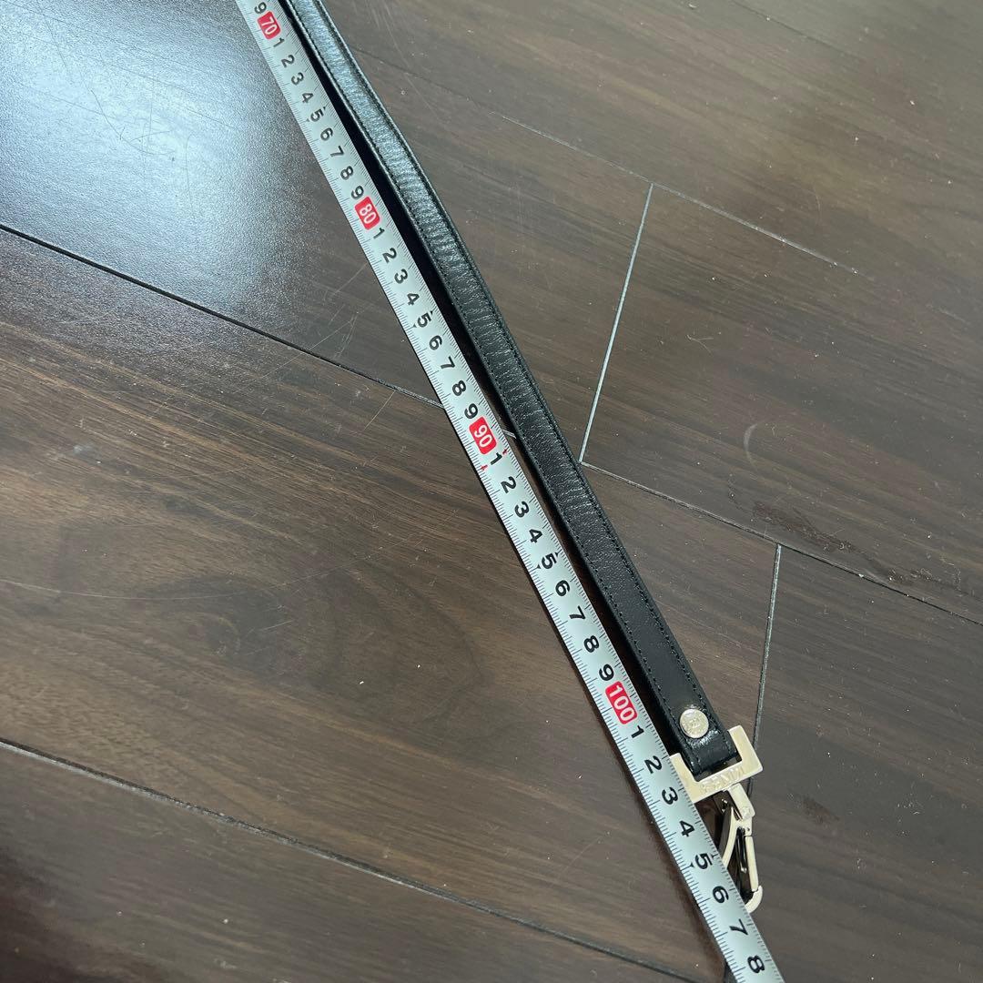 FENDI フェンディ ショルダーストラップのみ ブラック シルバー金具 フック