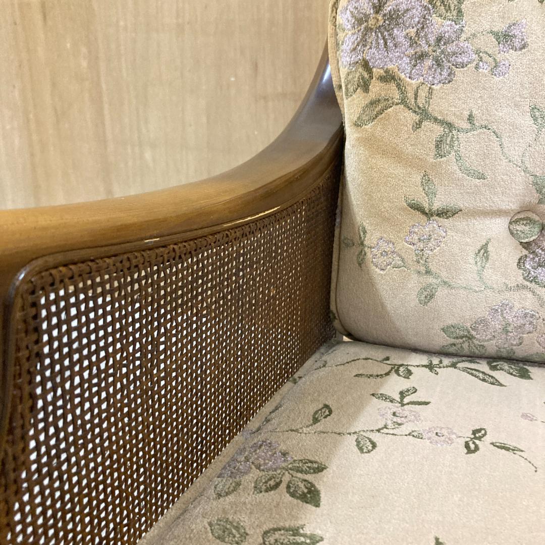 【カリモク】オールド　コロニアル アームチェア　1人掛けソファ 椅子 ①