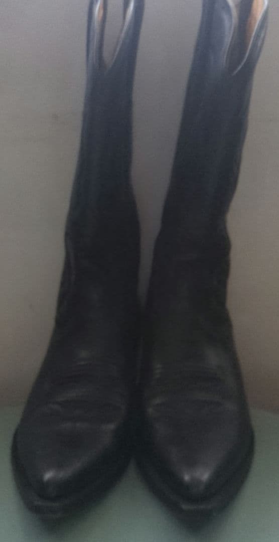 ウエスタンブーツ ブラック ポインテッドトゥ38