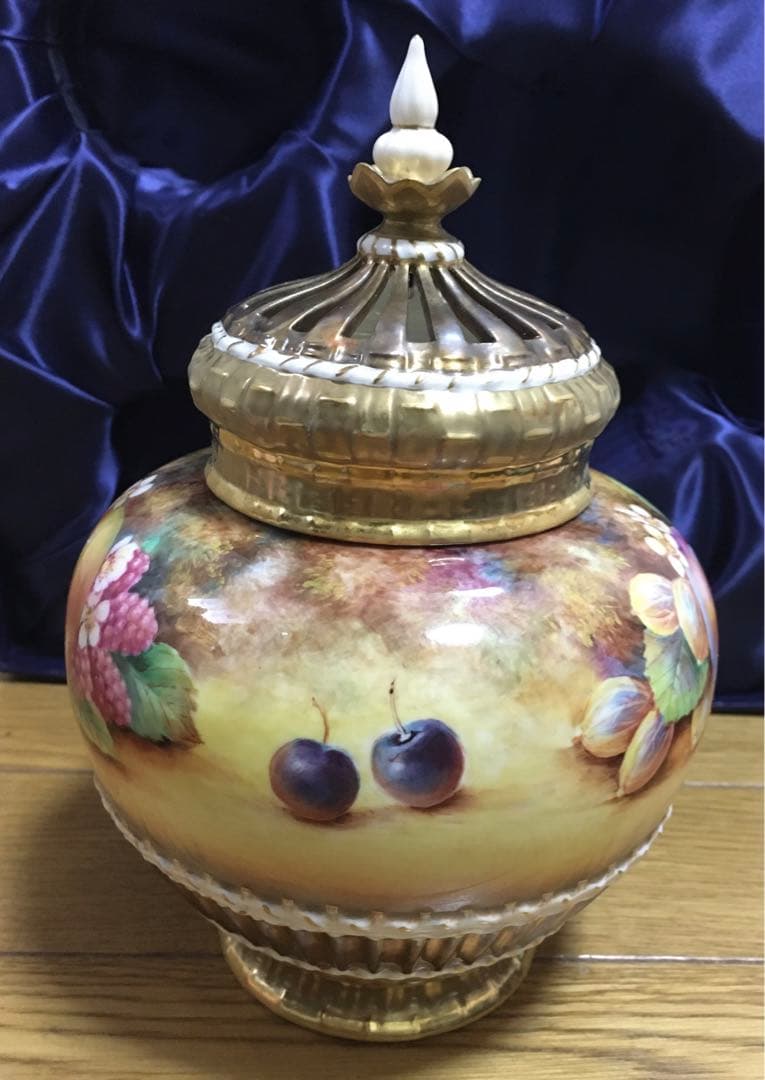  WORCESTER☆フルーツ☆手描き☆22金