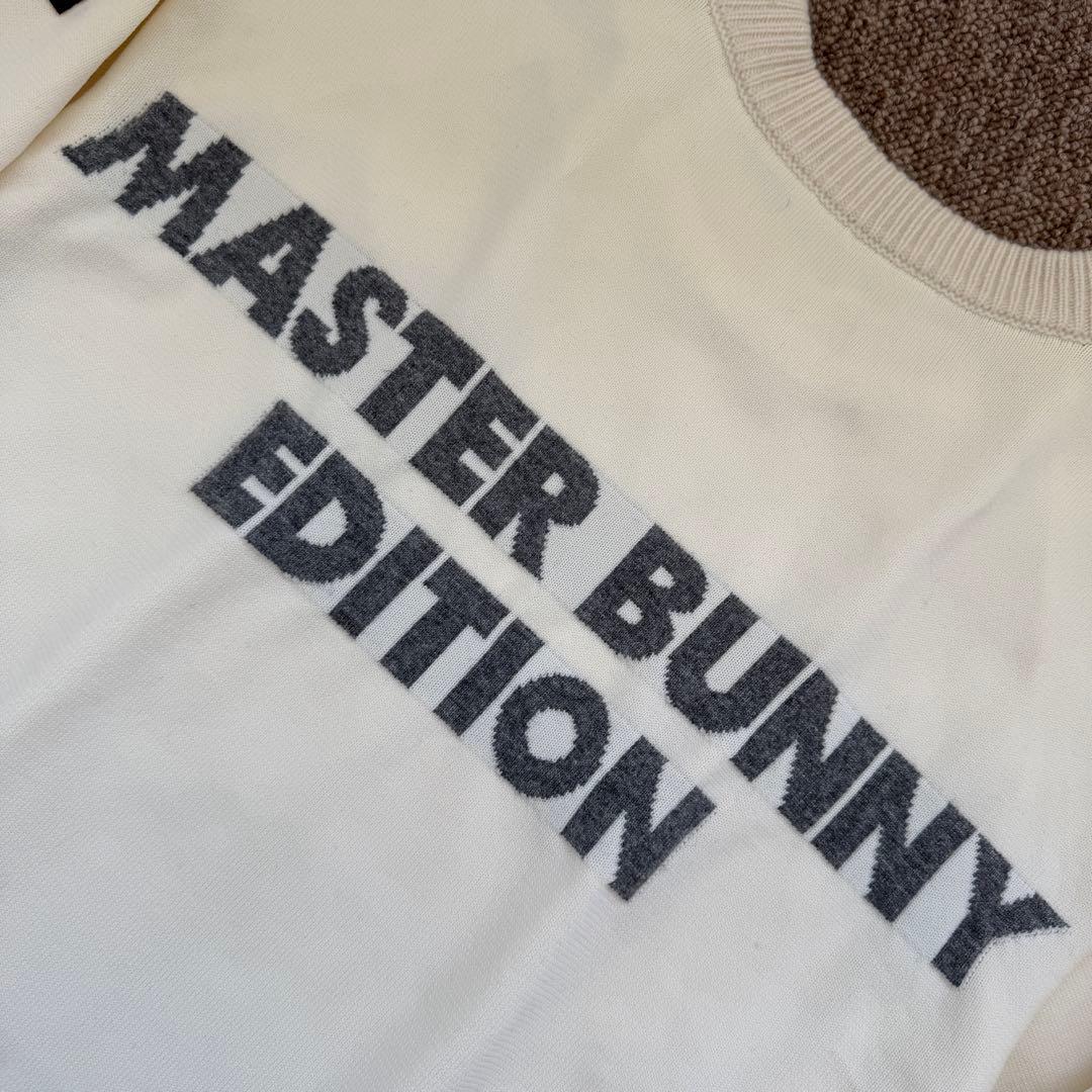 現行モデル　蓄熱　裏地付き　マスターバニー　ニット　M〜L相当　白　オフホワイト