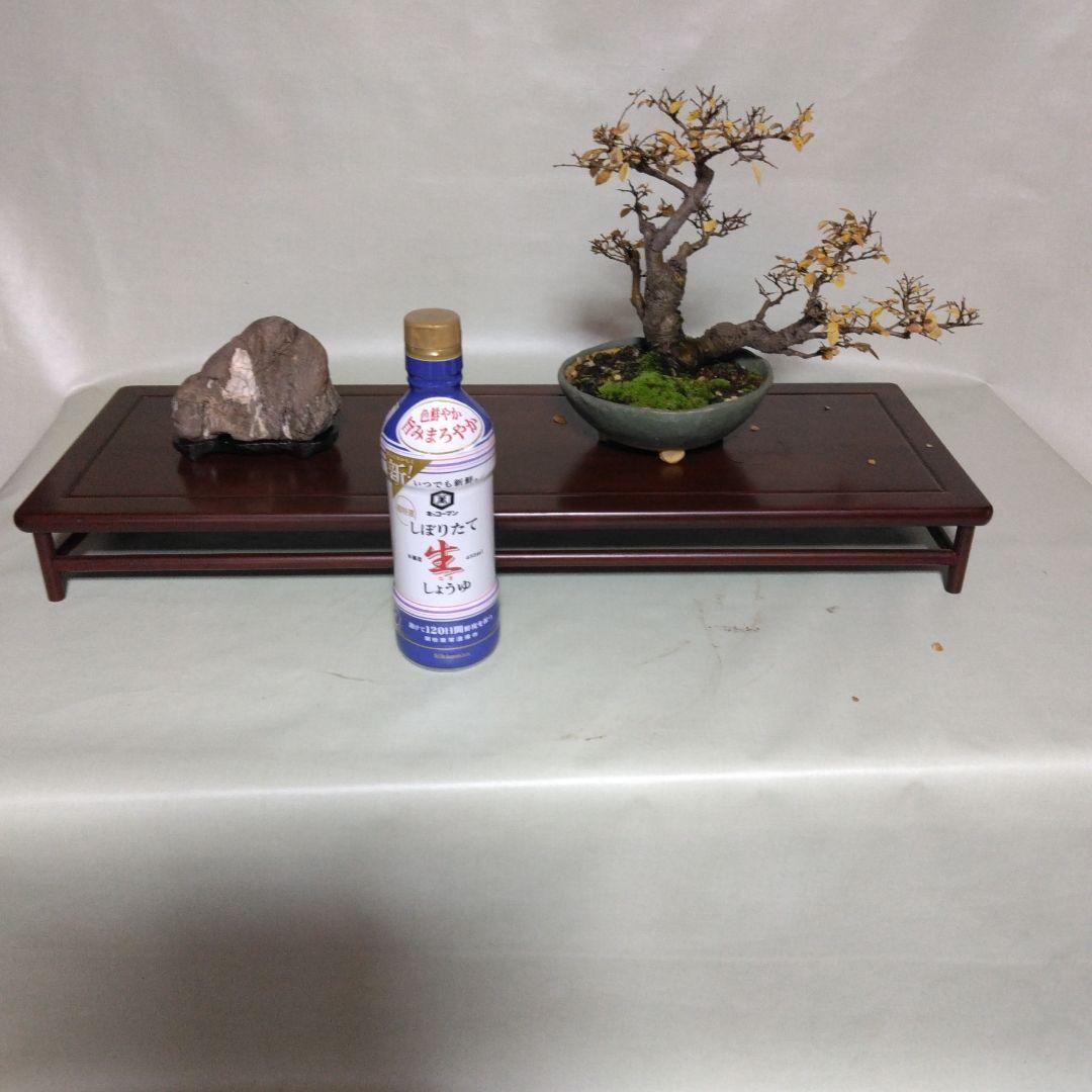 盆栽　棚飾り台　添え台付