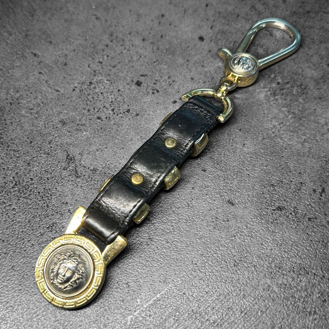 希少✨VERSACE Medusa Leather l Keychain
