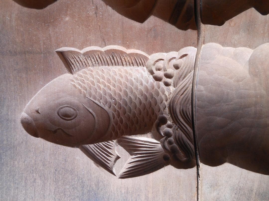 和菓子木型　菓子型　２枚合わせ　古道具　アンティーク