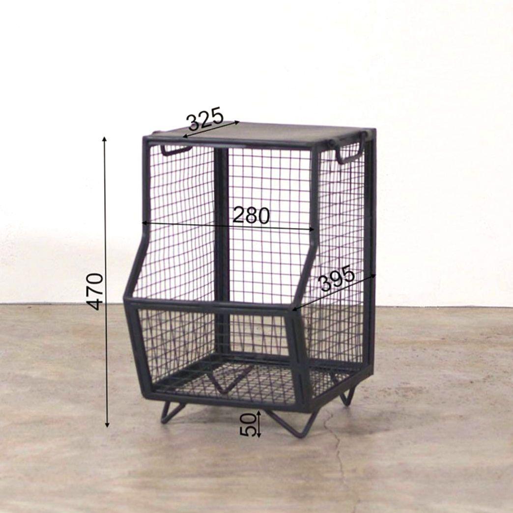 LIFE FURNITURE MESH BOX & TABLE マガジンラック