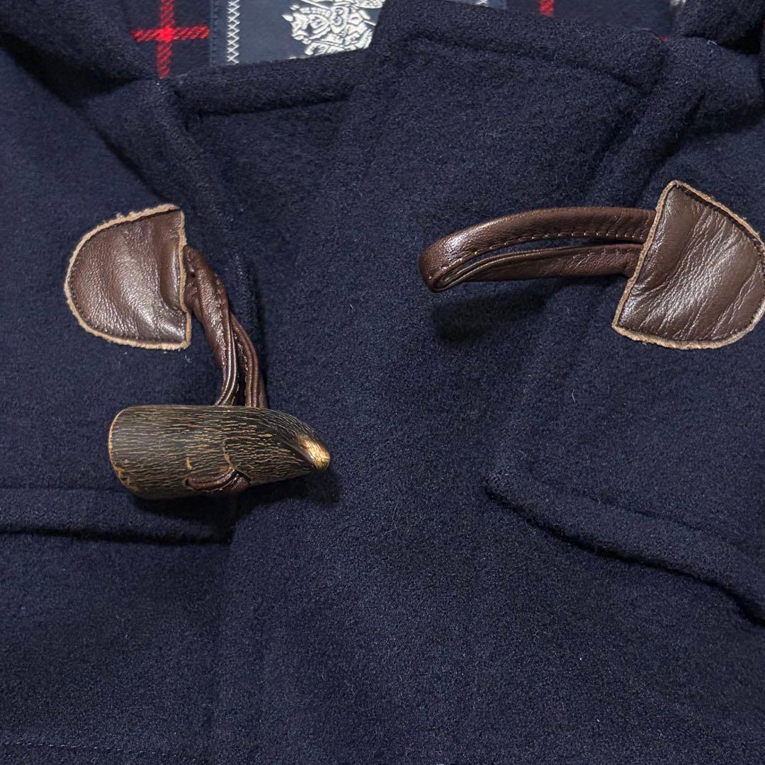 カシミヤ混✨BURBERRY バーバリー　ダッフルコート　ネイビーフリーサイズ