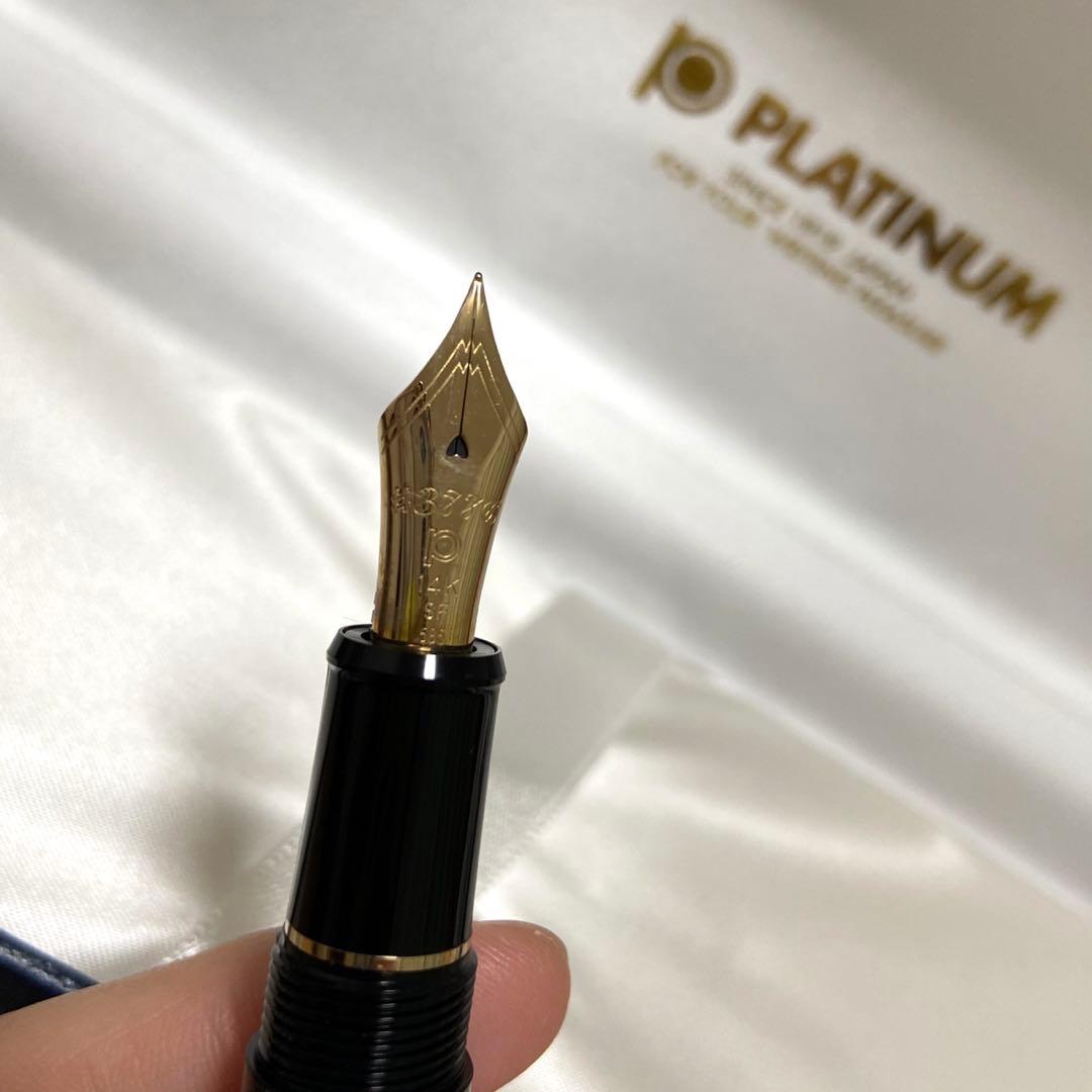 プラチナ万年筆 #3776センチュリー #１ブラックインブラック