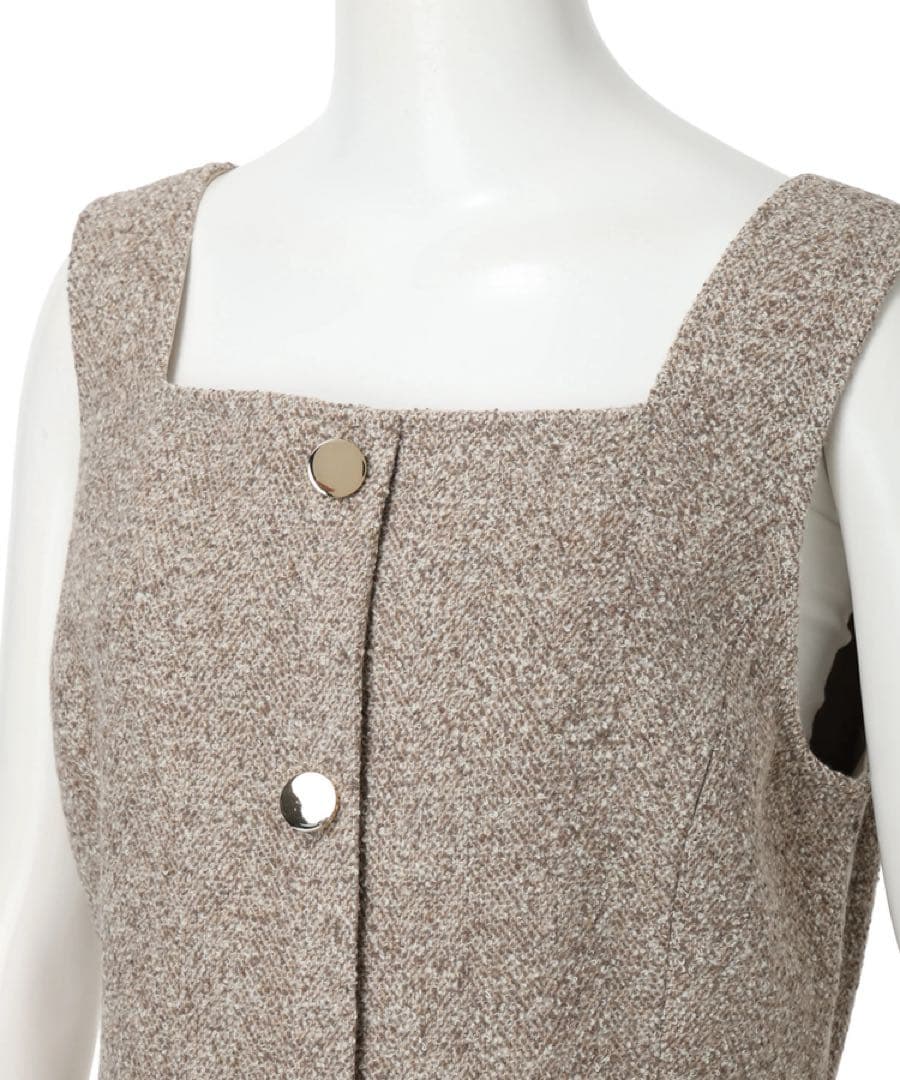 スクエアネックミニジャンスカ ワンピース アプワイザー・リッシェ