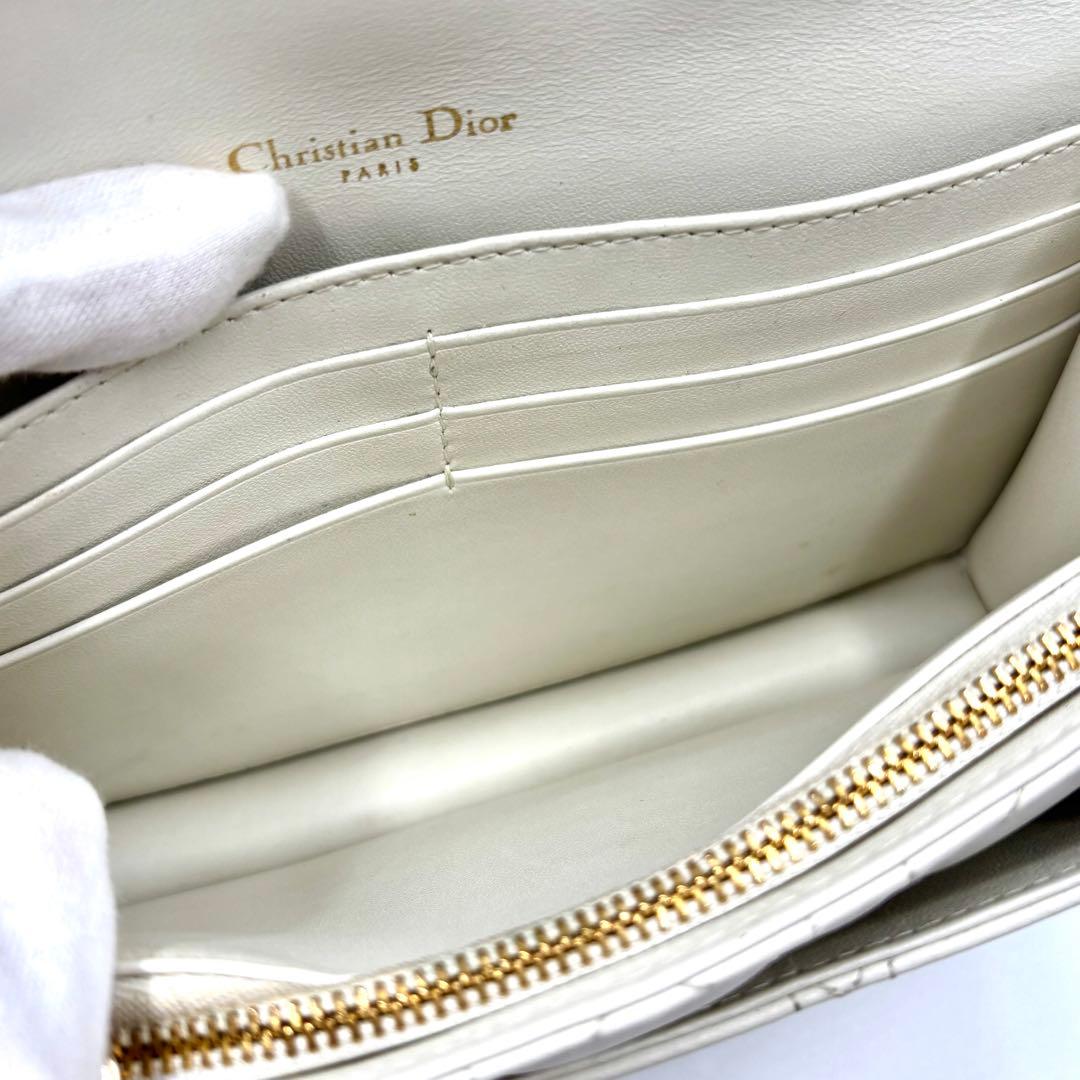 美品✨Dior カナージュ デイリー チェーンウォレット ポーチ