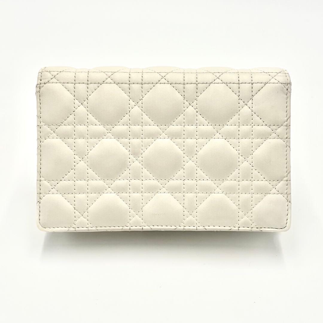 美品✨Dior カナージュ デイリー チェーンウォレット ポーチ
