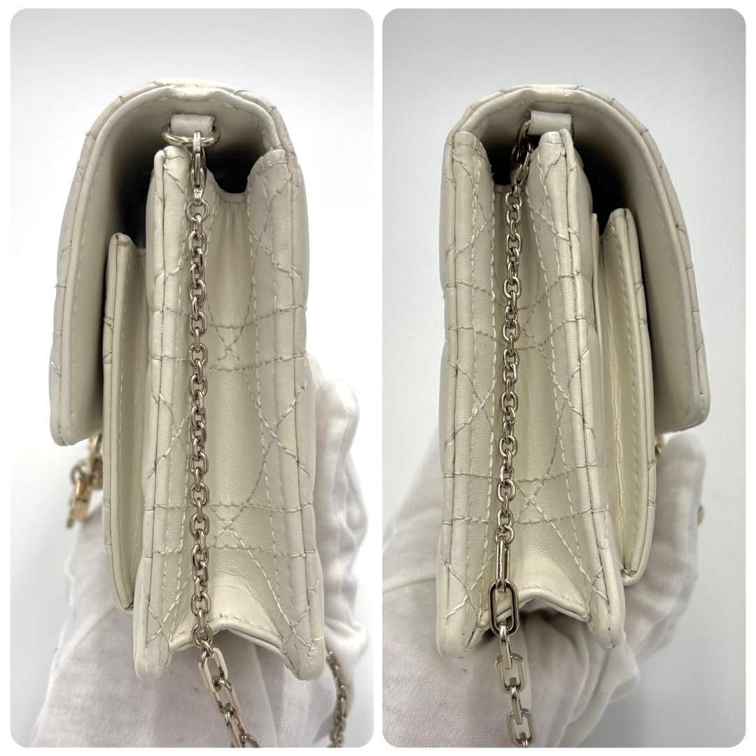 美品✨Dior カナージュ デイリー チェーンウォレット ポーチ