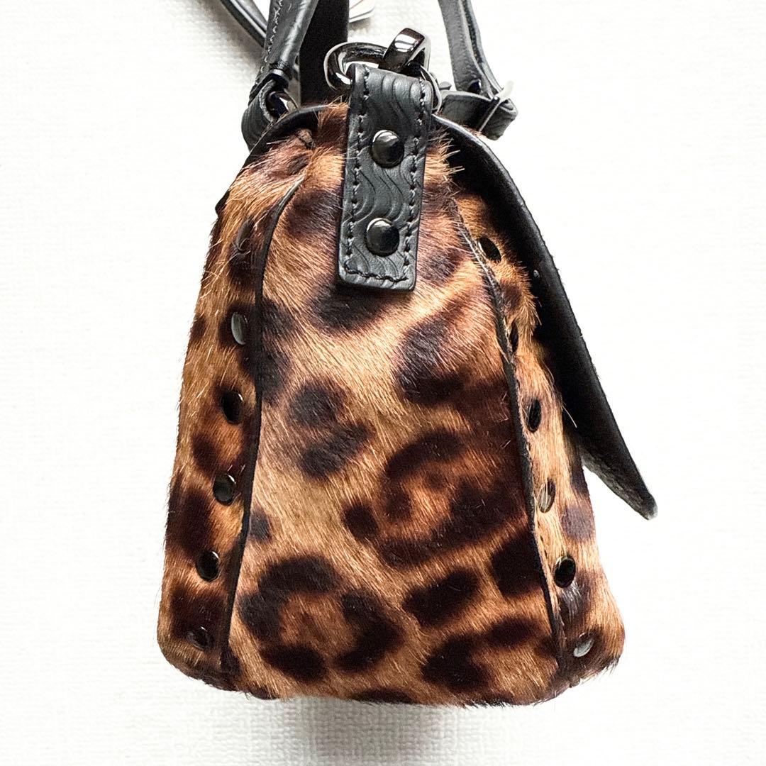 【箱付き未使用品】ザネラート　ポスティーナ ベイビー ハラコ　ショルダーバッグ