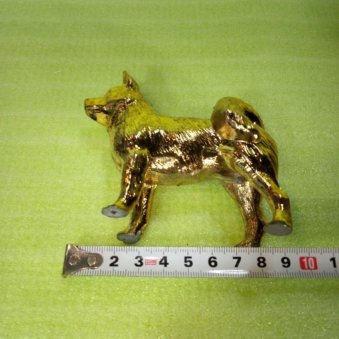 柴犬？　犬の置物　金色　ゴールド　GOLD　金ピカ　フィギュア　オブジェ
