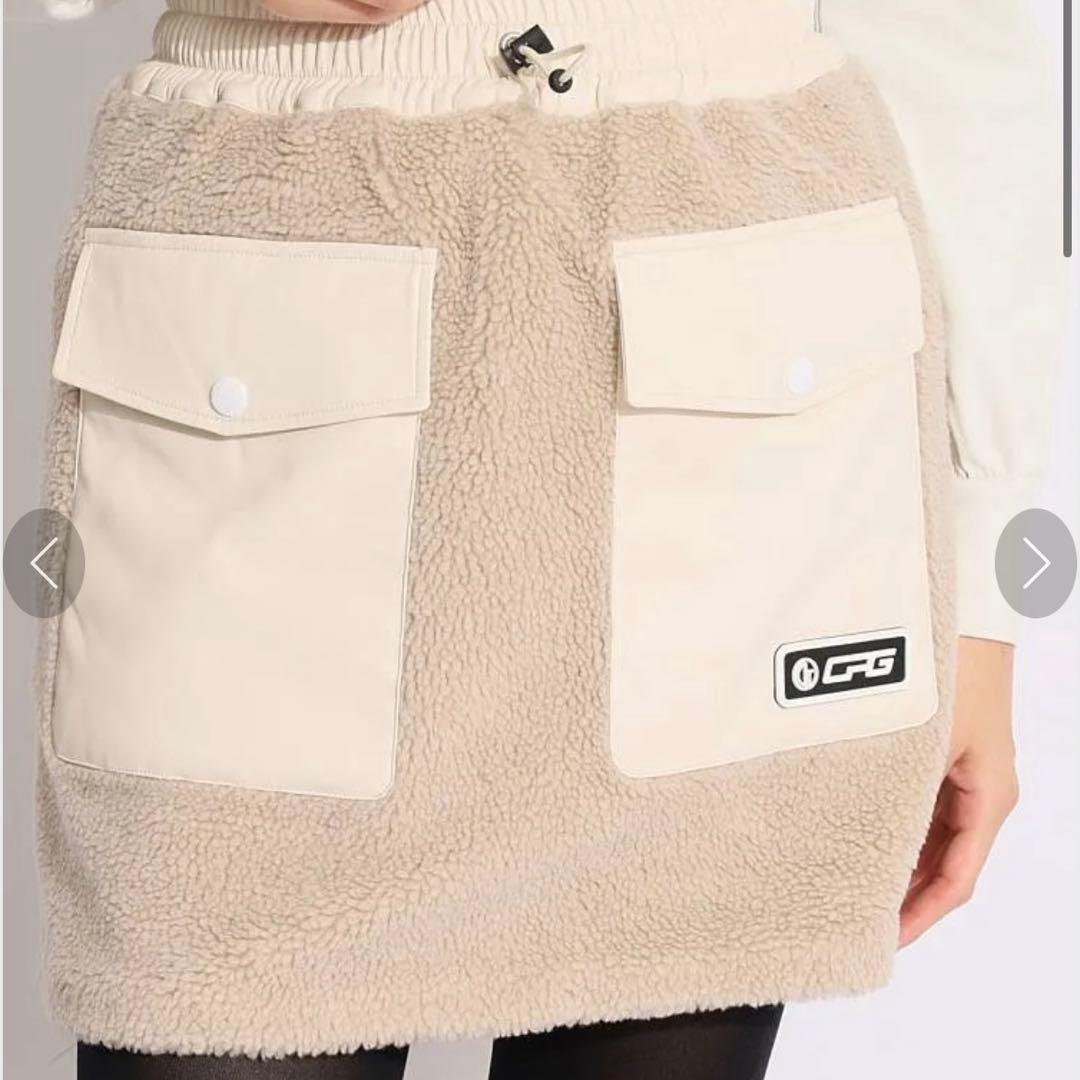 CPG GOLF シーピージーゴルフ 合皮切替ボアスカート 定価3.9万円