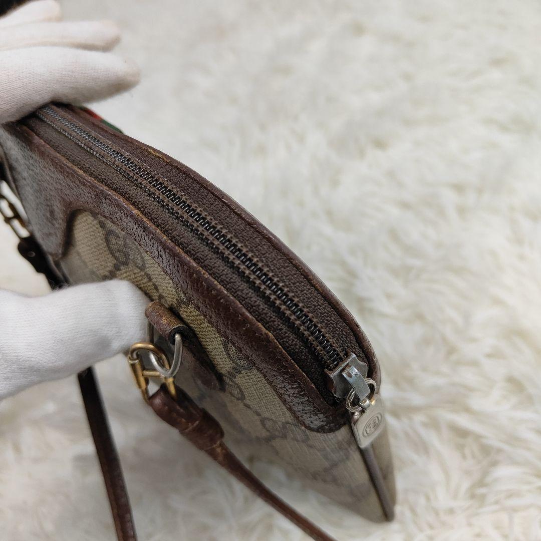 本日限定価格　グッチ　ショルダーバッグ　GGスプリーム　シェリーライン　PVC