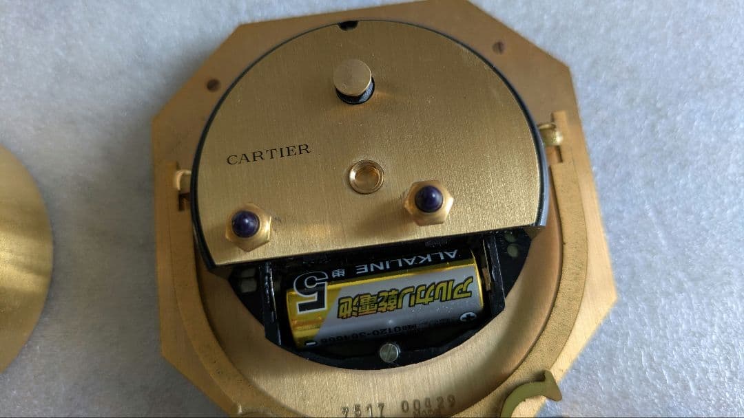 カルティエ　90s　トラベルアラームクロック　　アンティーク　ヴィンテージ