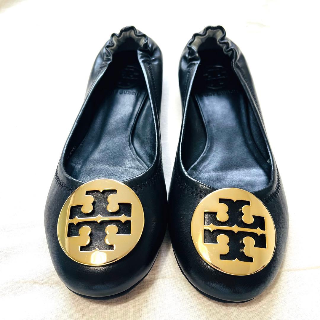 【未使用】TORY BURCH レザー バレエシューズ フラット パンプス