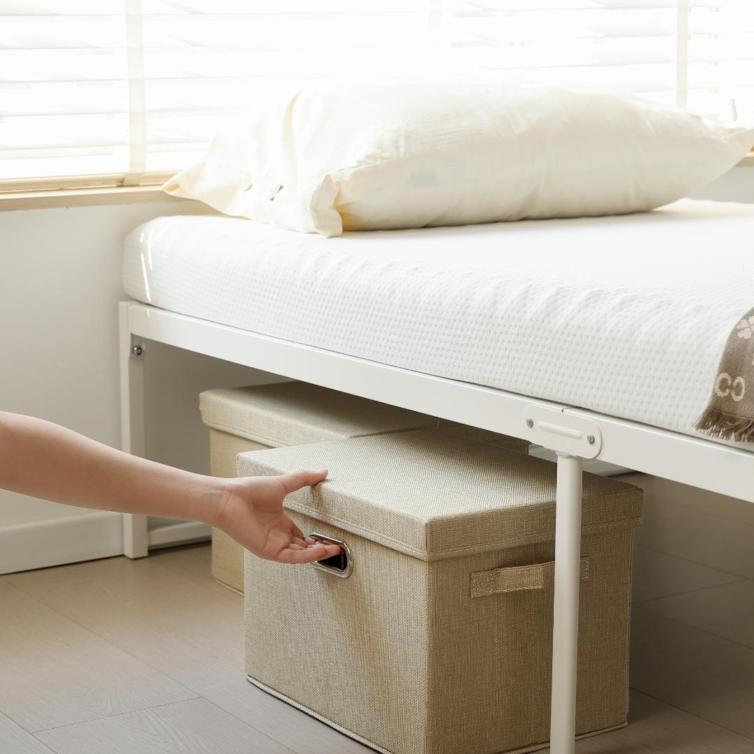 感謝祭！【シングル S】ベッドフレーム パイプベッド シングル 　WHITE