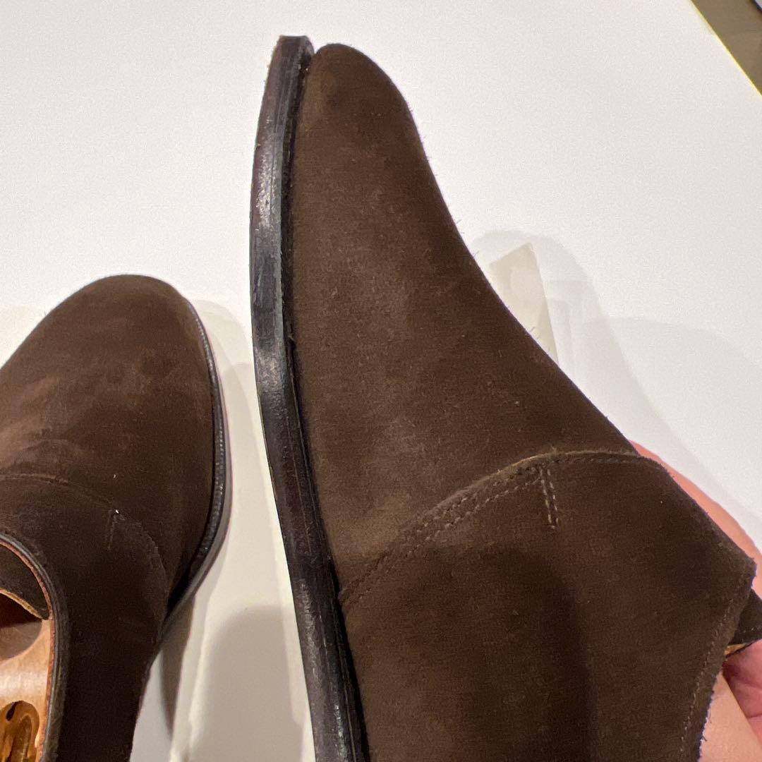 【近日削除】Crockett&Jones スエード シングルモンクストラップ