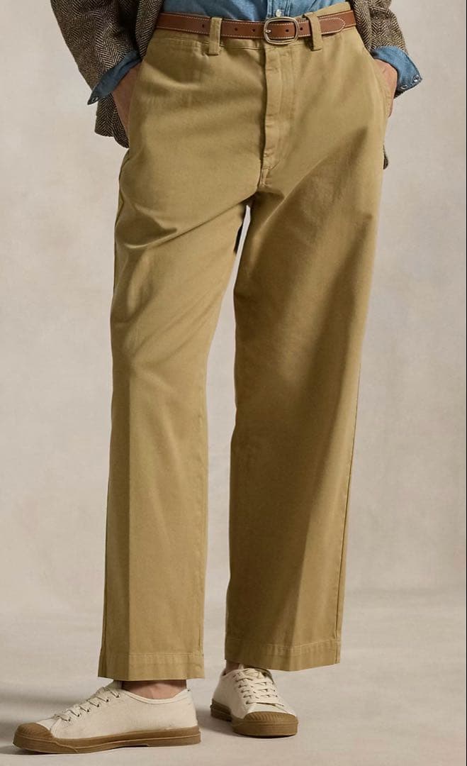 【超美品、現行品】ポロラルフローレン　コットンチノストレートレッグパンツ