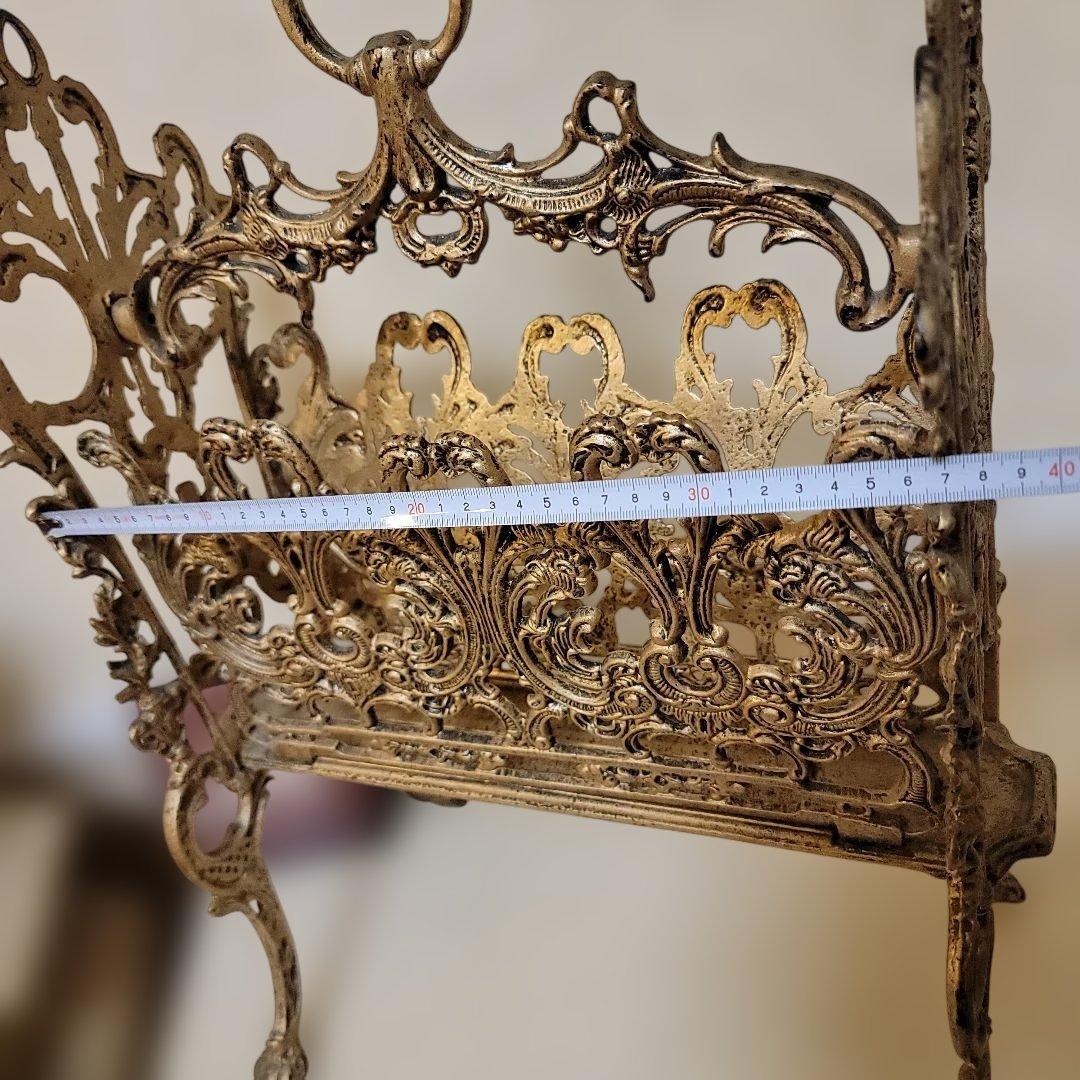 ヴィクトリアンスタイル 　マガジンラック　物入れ　アンティーク仕上げヴィンテージ