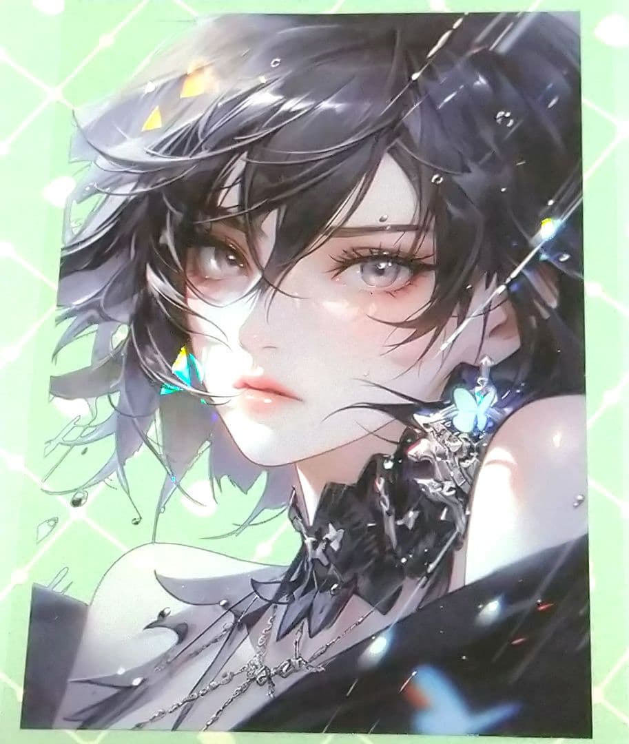 のこり１✩廃盤品✩J868＃明媚(贝壳光)紫袖烟切り売り海外人物女の子AIマステ