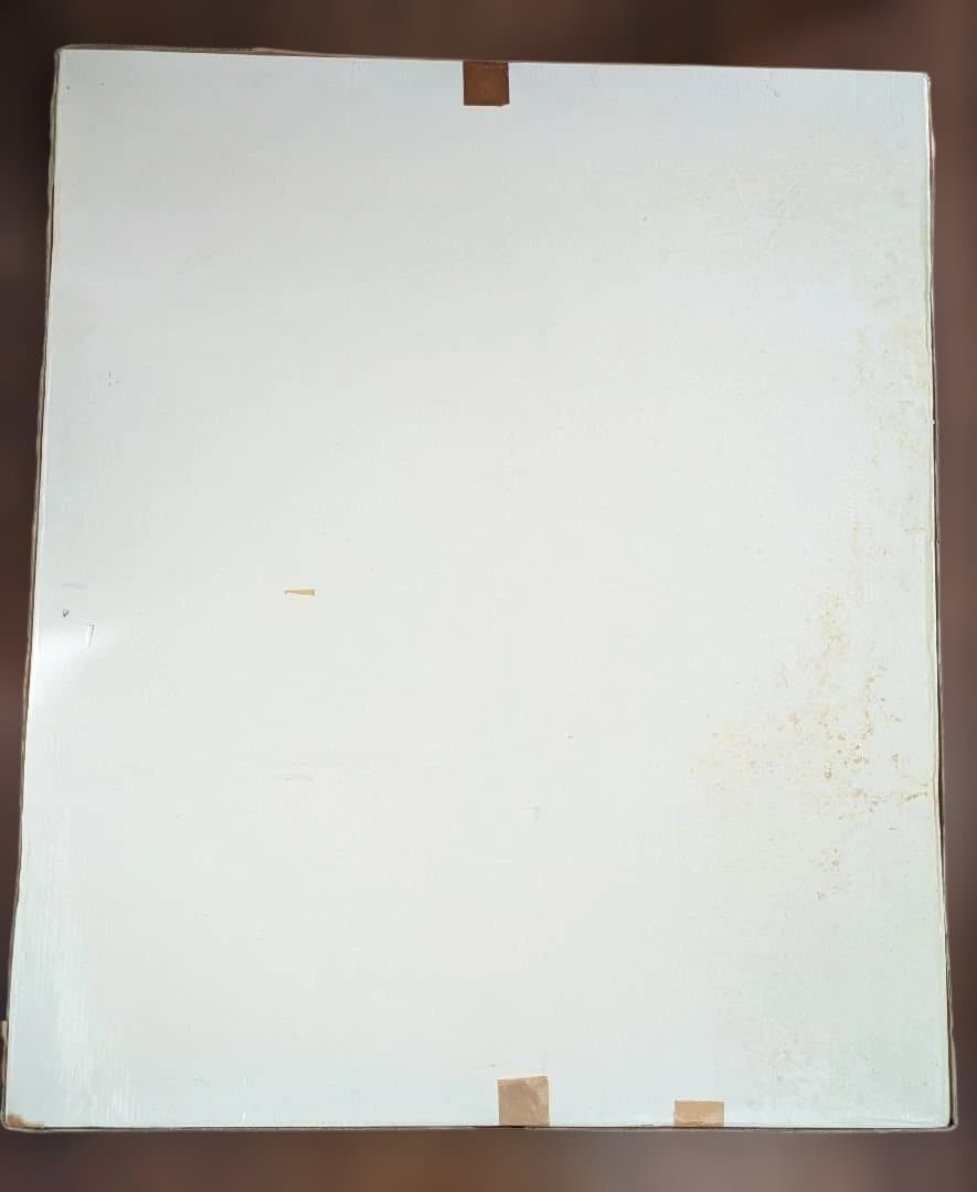 木製額縁 F30号 木製黒金ロープ模様 アクリル板・マット付