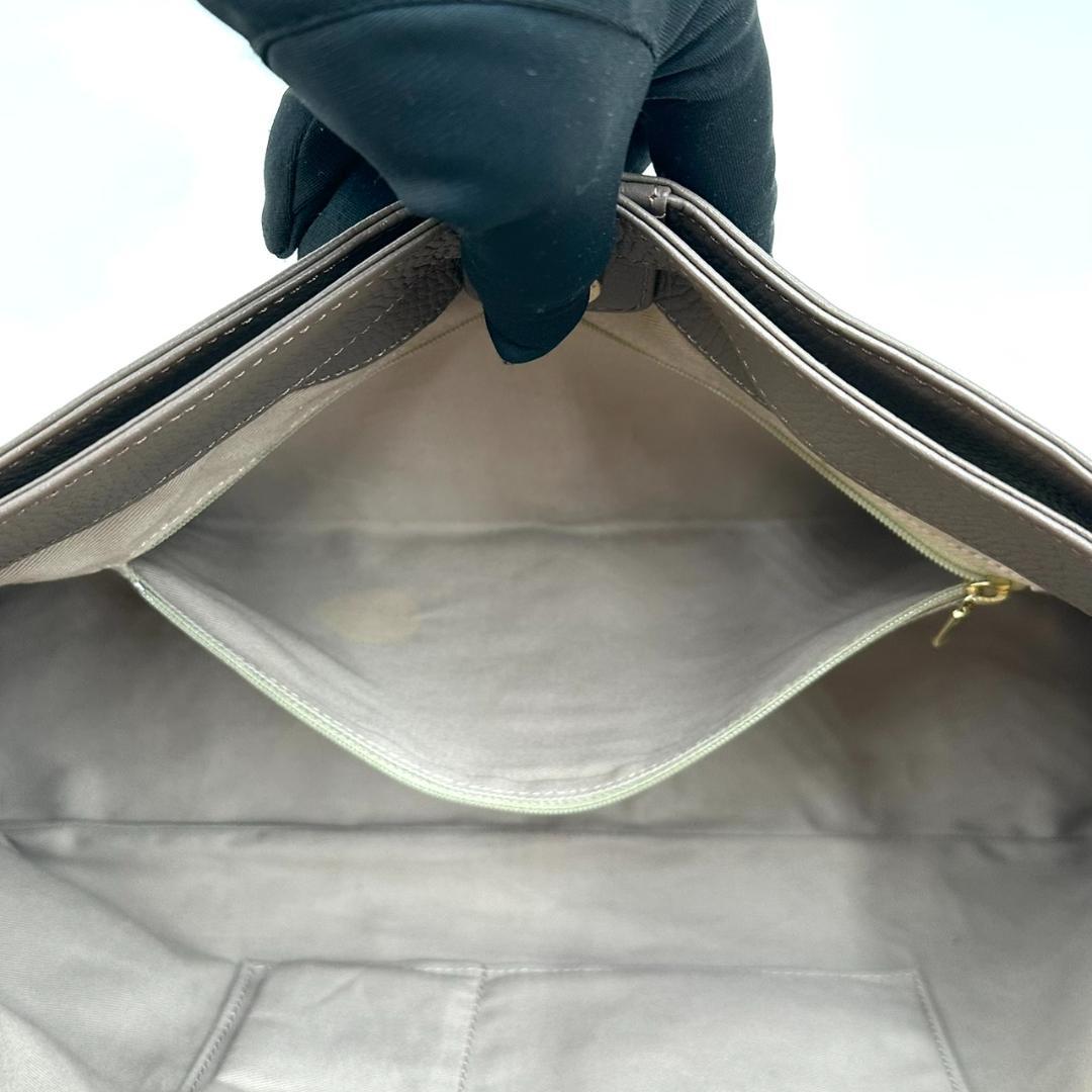 ATAO アタオ エルヴィ 2way ハンドバッグ ショルダーバッグ グレージュ