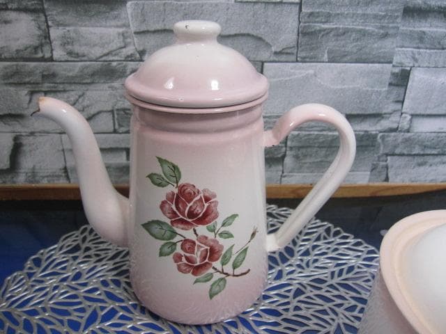 イマン 薔薇 ポット＆ 片手鍋　2点まとめ売り imane