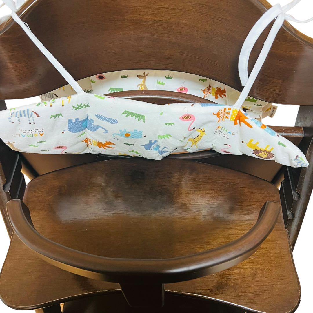 大和屋 すくすくチェアイーエヌテーブル&ガード付　カバー付属　ダークブラウン