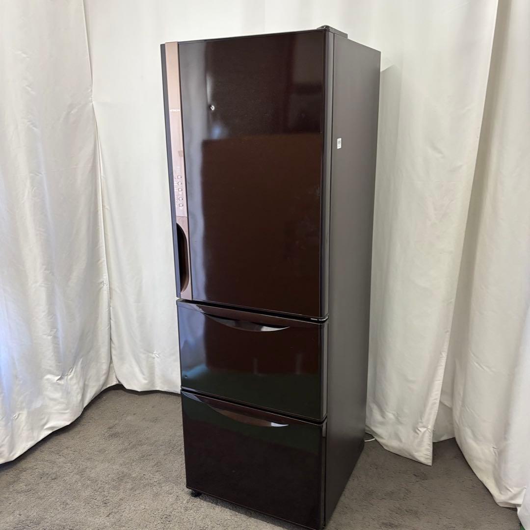 ★72　冷蔵庫　日立　スリム　大型　右開き300-400ℓ　安い　綺麗　設置無料