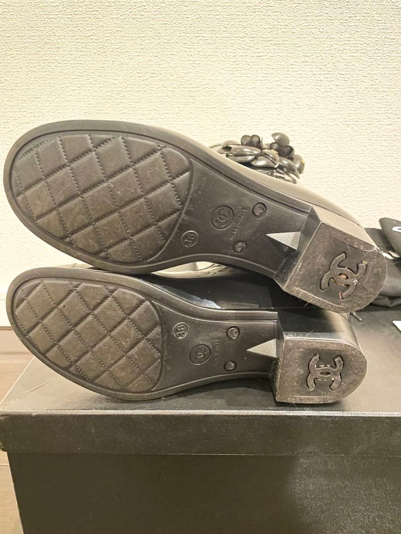 N*u様 CHANELカメリア レインブーツ23センチ