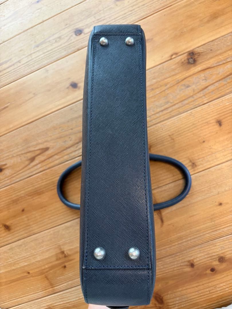 PELLE MORBIDAネイビーレザービジネスバッグ