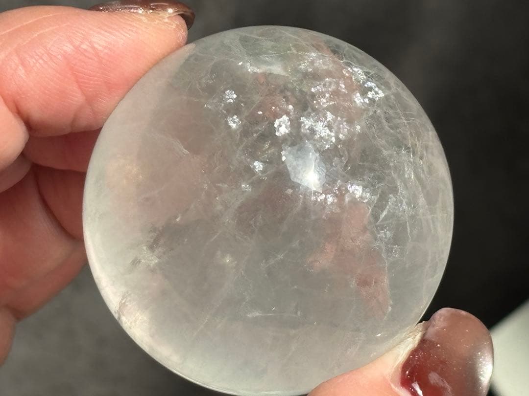 《カラーレスフローライト＊高品質の爆虹スフィア》