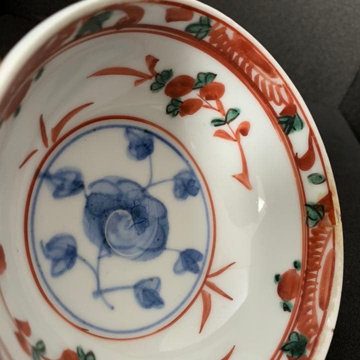 永楽善五郎　呉須赤絵茶碗　四客　12代〜14代頃　茶道具　茶碗　茶人好み