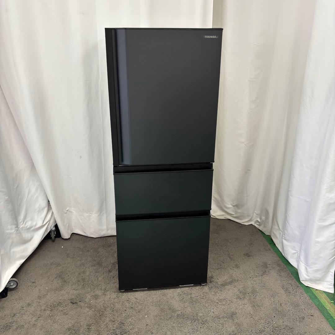 552⭕️冷蔵庫　東芝　大型　326㍑　黒　コンパクト　最新　設置無料　おすすめ