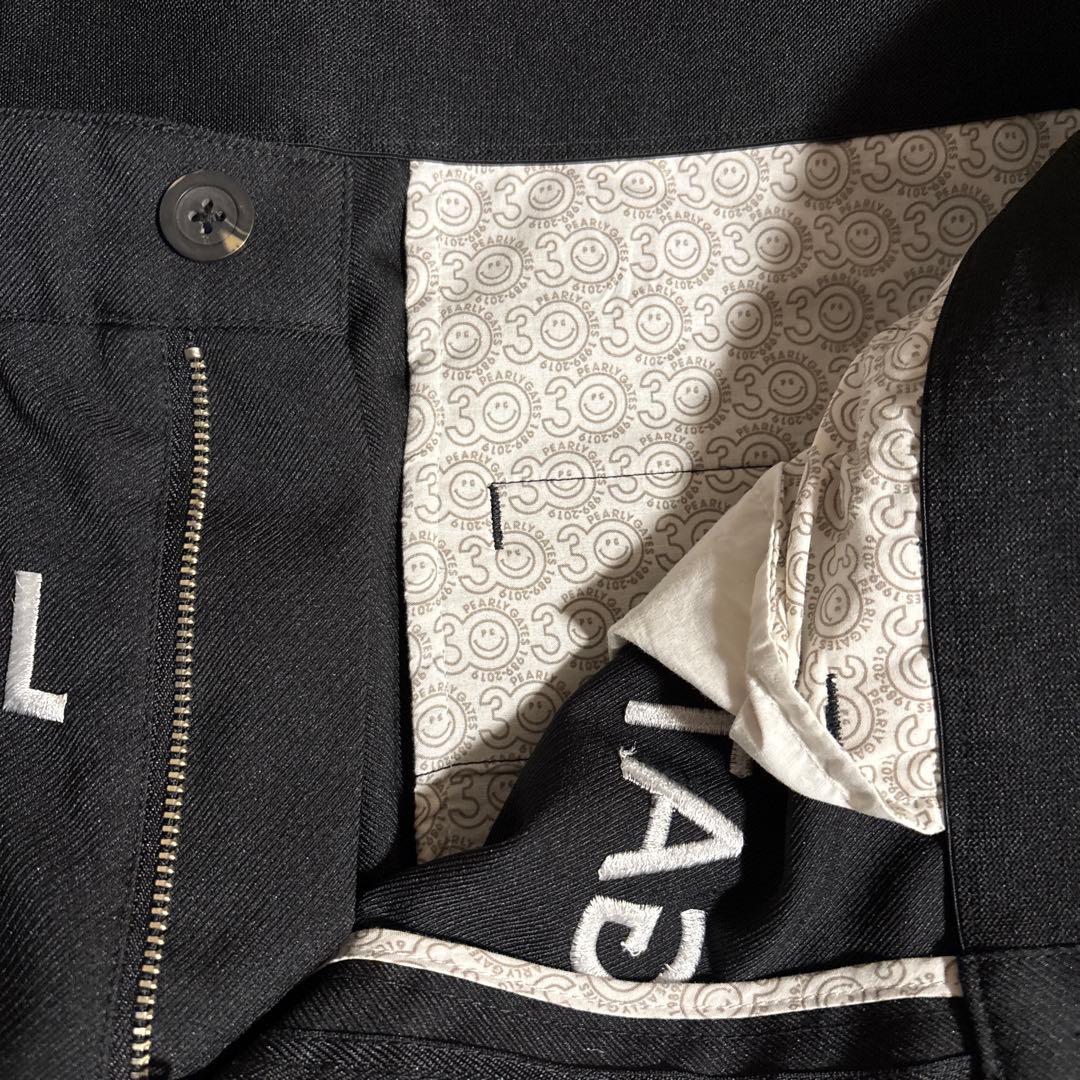 【美品】PEARL Y GATES ブラックパンツ スリムフィット