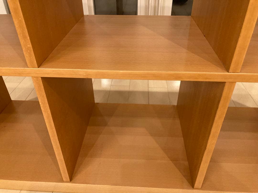 【美品】無印良品　スタッキングシェルフ　ビーチシェルフ　オープンシェルフ