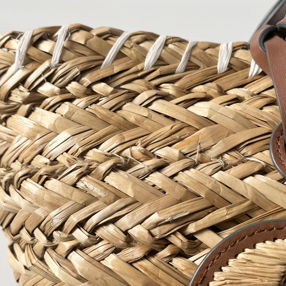 アニヤハインドマーチ　スモールバスケット ペーパーアイズ　天然草木　ブラウン系