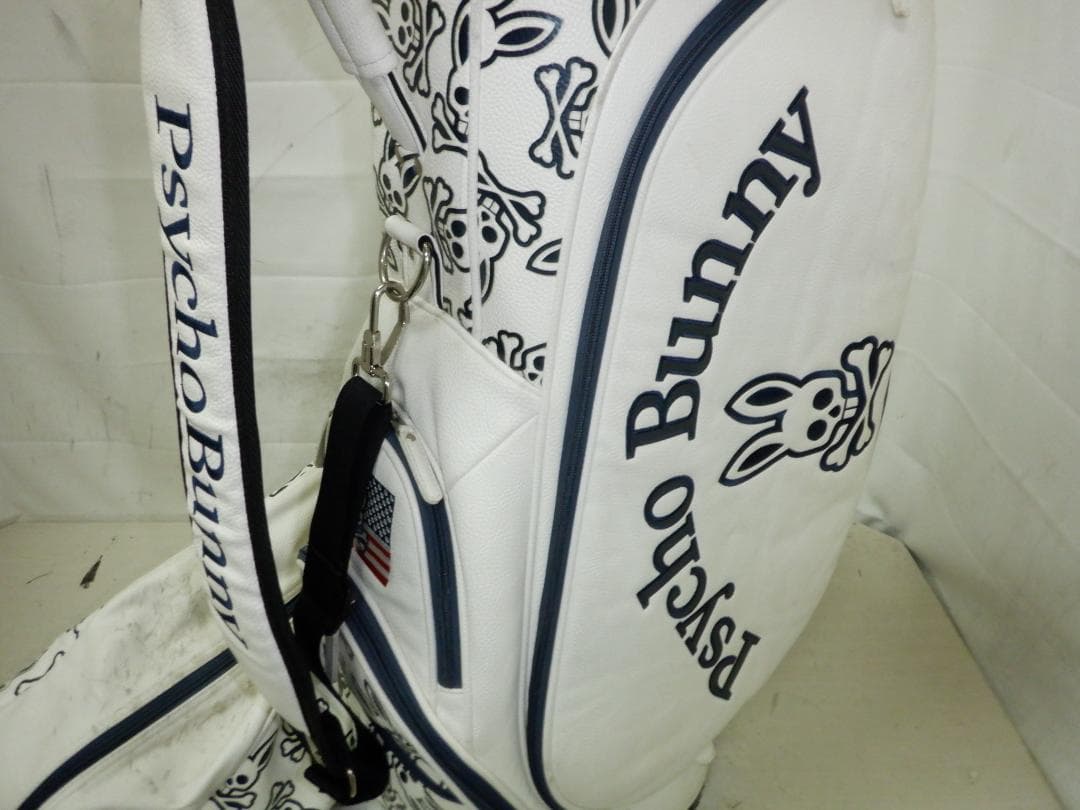 Psycho Bunny★サイコバニー★9.5型★カート(WH×BK 総柄)