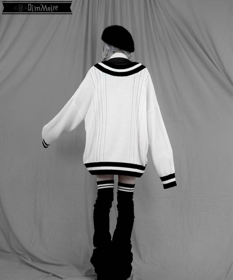 最終値下げ 新品未使用 dimmoire 学園ニーハイウォーマー ブラック 黒色