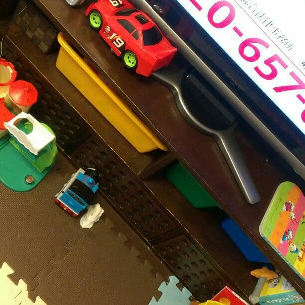 アジアン♥テレビ台♥その横の棚