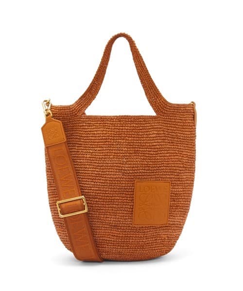 LOEWE ロエベ スリットバッグ ミニ（ラフィア＆カーフ）2way ショルダー