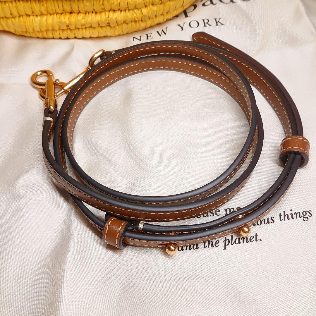 ケイトスペード レモン ドロップ ストロー クロスボディ トートバッグ イエロー