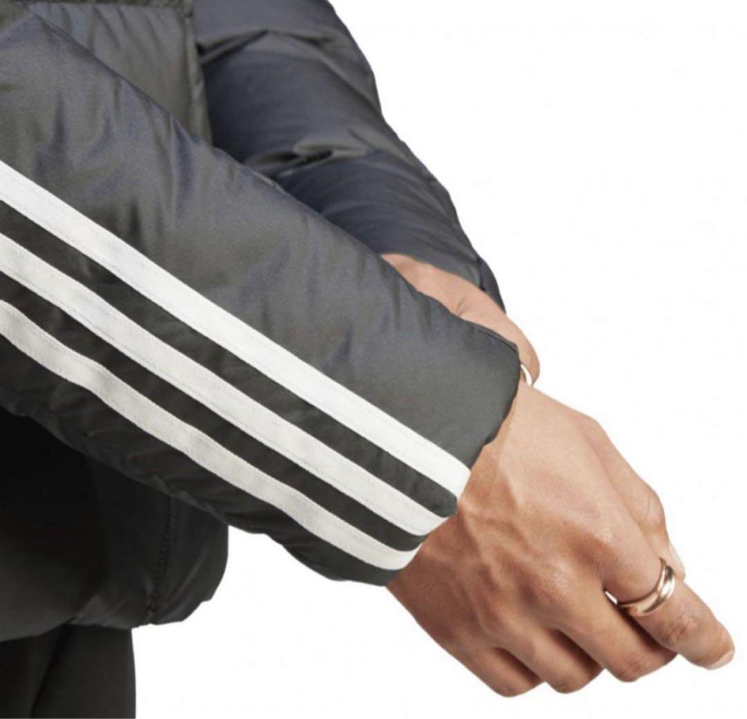 新品　アディダス　メンズ　フーディダウン　アウター　ブラック　軽量　撥水　M