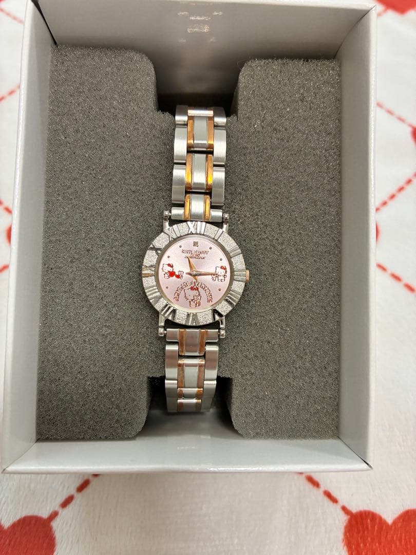 【限定品】ハローキティ シルバーエレガンスウォッチ メタルバンドモデル