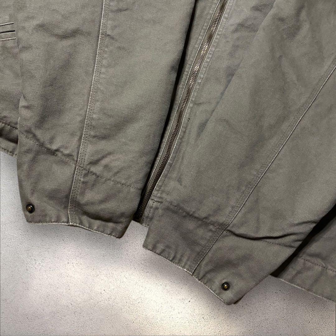 junsabuデトロイト企業ロゴ刺繍ダックワークジャケットカーキswing